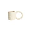 Petite Friture Tasses Et Mugs | Tasse A Cafe Donut Medium Ceramique Beige / O 8 X H 9 Cm - Petite Friture