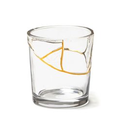 Seletti Verres | Verre Kintsugi N°3 Verre Transparent Or / Verre & Or Fin - Seletti