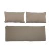 Bloomingville Deco Textile | Housse De Coussin Tissu / Pour Canape Mundo - Set De 3 Housses (Sans Garnissage) - Bloomingville