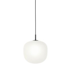 Muuto Suspensions | Suspension Rime Verre Blanc / O 25 - Souffle Bouche - Muuto