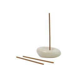 Ferm Living Objets Deco Et Cadres-Photos | Coffret Cadeau Sense Ceramique / Set Porte-Encens Ceramique + 6 Batons Bois De Santal - Ferm Living