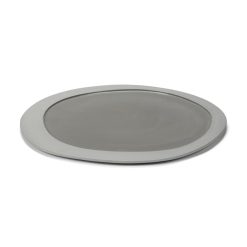 valerie objects Assiettes | Assiette Inner Circle Ceramique Gris / Large - 33 X 30 Cm / Gres - Valerie Objects