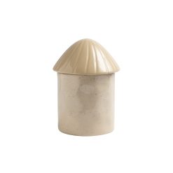 & klevering Boites Et Conservation | Boite Mushroom Large Ceramique Beige / O 13.5 X H 18 Cm - & Klevering