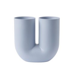 Muuto Vases | Vase Kink Ceramique Bleu / Earnest Studio, 2018 - Muuto