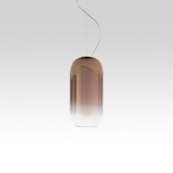 Artemide Suspensions | Suspension Gople Mini Verre Transparent Metal / H 29 Cm - Artemide