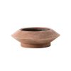 Ethimo Pots Et Plantes | Pot De Fleurs Bulbi Crocus Pierre Rouge Marron / Beton / O 73 X H 27 Cm - Ethimo