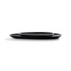 Ethnicraft Centres De Table Et Vide-Poches | Plateau Thin Bois Noir / Set De 2 - Acajou Sculpte Main - 46 X 15 Cm - Ethnicraft