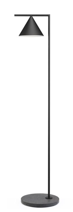 Flos Luminaires D'Exterieur | Lampadaire D'Exterieur Captain Flint Outdoor Metal Led / H 154 Cm - Orientable - Base Pierre - Flos