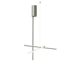 Flos Plafonniers | Plafonnier Coordinates C1 Gris Argent Metal Led / L 78 X H 123 Cm - Flos