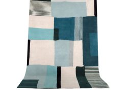 Maison Sarah Lavoine Tapis | Tapis Boro Small Tissu Bleu Beige / 170 X 240 Cm - Maison Sarah Lavoine