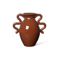 Ferm Living Vases | Vase Verso Ceramique Rouge / O 18 X H 27 Cm - Ferm Living