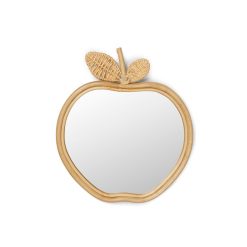 Ferm Living Miroirs | Miroir Mural Apple Fibre Vegetale Beige / Rotin - Ferm Living