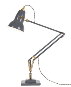 Anglepoise Kids | Lampe De Table Original 1227 Metal Gris / Laiton - Reedition 1930' - Anglepoise