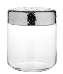 Alessi Boites Et Conservation | Bocal Hermetique Dressed Verre Metal Transparent / H 12 Cm - 75 Cl - Alessi