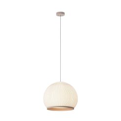 Vibia Suspensions | Suspension Knit Led Tissu Beige / O 65 Cm X H 50 Cm - Tricote - Vibia