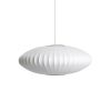 Hay Suspensions | Suspension Bubble Saucer Plastique Tissu Blanc / Small - Motifs Verticaux - Hay