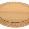 Alessi Plateaux Et Plats De Service | Plateau A Fromage Dressed In Wood Bois Naturel / O 41 Cm - Alessi