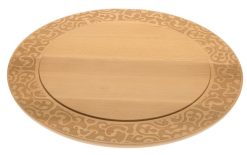 Alessi Plateaux Et Plats De Service | Plateau A Fromage Dressed In Wood Bois Naturel / O 41 Cm - Alessi