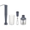 Alessi Electromenager | Mixeur Plongeant Plisse Plastique / 500 W - Avec Bol Gradue, Hachoir & Fouet - Alessi