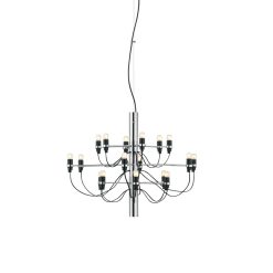 Flos Suspensions | Suspension 2097 Metal / 18 Ampoules Depolies Incluses - O 69 Cm/ Gino Sarfatti, 1958 - Flos