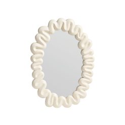 & klevering Miroirs | Miroir Mural Dribble Plastique Blanc / 41,5 X 29,5 Cm - & Klevering