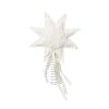 Ferm Living Decorations De Noel | Cimier De Sapin De Noel Vela Star Tissu Blanc / Coton Organique - Ferm Living