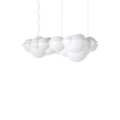 Nemo Suspensions | Suspension Nuvola Minor Plastique Blanc / Led / 100 X 58 X H 37 Cm - Nemo