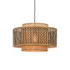 GOOD&MOJO Suspensions | Suspension Bhutan Large Bois Naturel / Bambou - O 50 X H 30 Cm - Good&Mojo