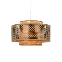 GOOD&MOJO Suspensions | Suspension Bhutan Large Bois Naturel / Bambou - O 50 X H 30 Cm - Good&Mojo