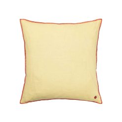 Ferm Living Deco Textile | Coussin Contrast Tissu Jaune / 40 X 40 Cm - Lin - Ferm Living