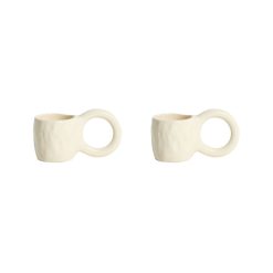 Petite Friture Tasses Et Mugs | Tasse A Espresso Donut Small Ceramique / O 6 X H 5,5 Cm - Lot De 2 - Petite Friture