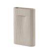 Muuto Vases | Vase Ridge Large Ceramique Blanc Beige / H 48 Cm - Muuto