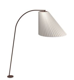 Emu Lampadaires | Lampadaire D'Exterieur Cone Led Metal Tissu Blanc Marron / H 271 Cm - Emu