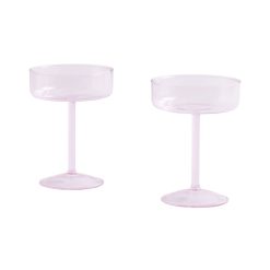 Hay Verres | Coupe A Champagne Tint Verre Rose / Set De 2 - Hay