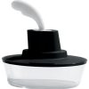 Alessi Boites Et Conservation | Beurrier Ship Shape Plastique Noir / Avec Couteau Integre - Alessi