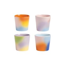 & klevering Tasses Et Mugs | Tasse Hue Ceramique Multicolore / Set De 4 - O 7 X H 6,5 Cm - & Klevering