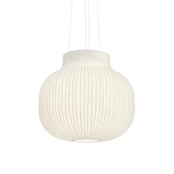 Muuto Suspensions | Suspension Strand Closed Plastique Tissu Blanc / O 60 - Resine Cocon - Muuto