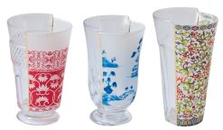 Seletti Verres | Verre A Cocktail Hybrid - Clarice Verre Multicolore / Set De 3 - Seletti