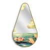 Seletti Miroirs | Mirroir Mural Toiletpaper Pear Bois / Sea Girl - 45 X H 80,5 Cm - Seletti