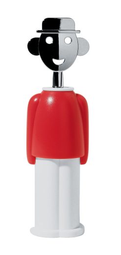 Alessi Autour Du Vin | Tire-Bouchon Alessandro M. Metal Plastique Rouge - Alessi