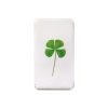 & klevering Objets Deco Et Cadres-Photos | Presse-Papier Cube Lucky Clover Plastique / Resine Et Trefle Veritable - 7.5 X 4 X 1 Cm - & Klevering