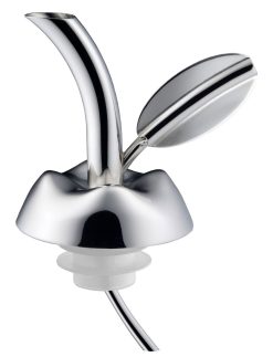 Alessi Sel, Poivre Et Huile | Bouchon Verseur Fior D'Olio Metal / Pour Bouteille Dhuile - Alessi