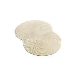 Bolia Tapis | Tapis Zen Rounded Tissu Beige / 134 X 190 Cm - Fait Main - Bolia