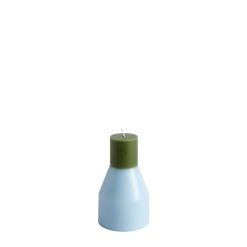 Hay Bougeoirs, Photophores | Bougie Pillar Small Cire Bleu / O 9 X H 15 Cm - Hay