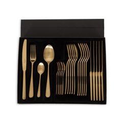 Maison Sarah Lavoine Couverts | Menagere Or Metal / Coffret De 24 Couverts Dores (6 Personnes) - Maison Sarah Lavoine