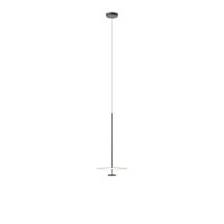 Vibia Suspensions | Suspension Flat Led Metal Vert / O 40 Cm - 2 Disques / Dimmable Dali-2 - Vibia