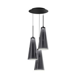 Artemide Suspensions | Suspension Look At Me Cluster Plastique / Led - 3 Abat-Jours O 21 X H 42 Cm / Bluetooth - Artemide