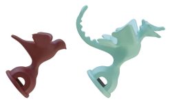 Alessi Theieres Et Bouilloires | Set Tea Rex Plastique Rouge Vert / Lot De 2 Sifflets En Edition Limitee - Alessi