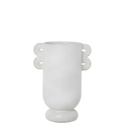 Ferm Living Vases | Vase Muses - Ania Ceramique Blanc /L 19 X H 26 Cm - Ferm Living