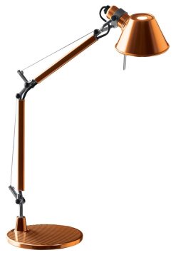 Artemide Lampes De Table | Lampe De Table Tolomeo Micro Metal Orange / 1987 - Artemide